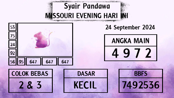 Prediksi Missouri Evening