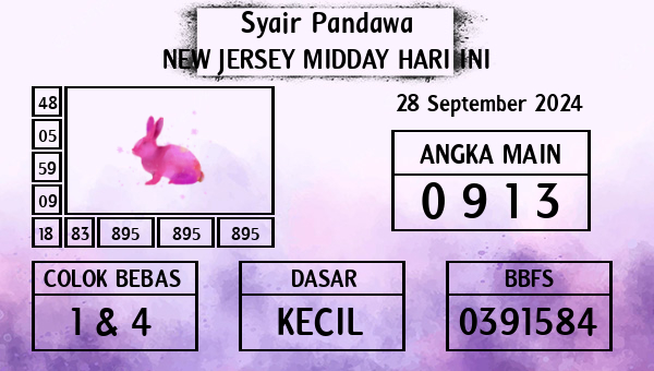 Prediksi New Jersey Midday