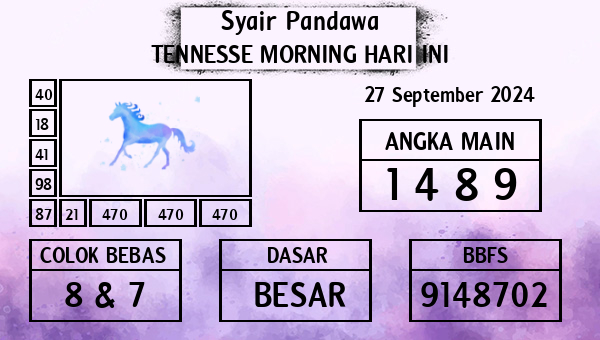 Prediksi Tennesse Morning