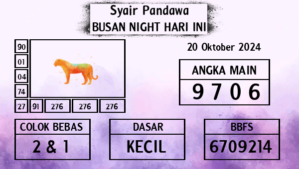 Prediksi Busan Night