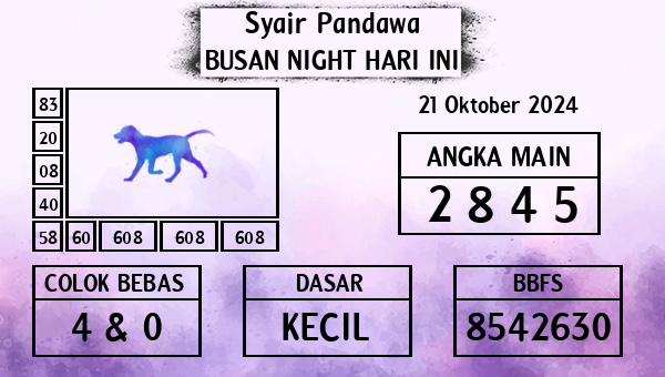 Prediksi Busan Night